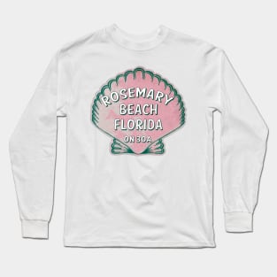 Rosemary Beach Florida 30A Vintage Shell 30 A Long Sleeve T-Shirt